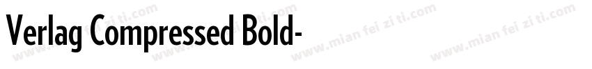 Verlag Compressed Bold字体转换